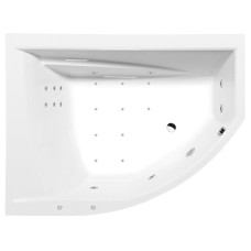 TANDEM L HYDRO-AIR masážna vaňa, 170x130x50cm, biela