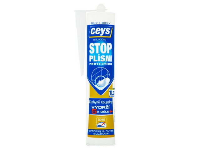 STOP PLÍSNI, sanitární silikon, 280ml, bílá