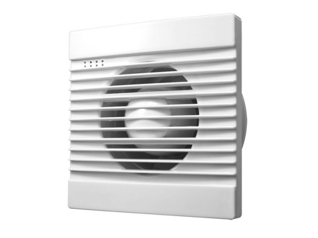 Kúpeľňový ventilátor, 230V / 50Hz, 100mm, biela