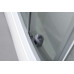 AIGO štvrťkruhový sprchovací box 900x900x2060 mm, biely profil, číre sklo