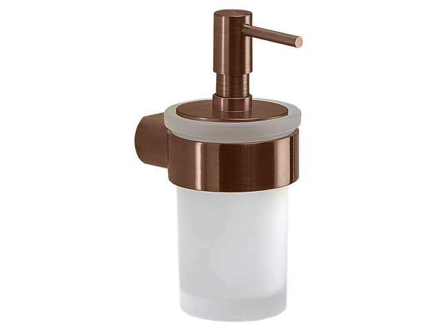 PIRENEI dávkovač mydla 110 ml, mliečne sklo, matná meď