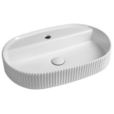 Keramické umývadlo na dosku SINTESI, 60 x 40 cm, biele