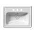 CLASSIC keramické umývadlo 60x46cm, 3 otvory, biela ExtraGlaze
