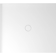 MIRAI sprchová vanička z liateho mramoru, obdĺžnik 90x80x1,8cm, ľavá, biela