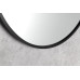 Okrúhle zrkadlo NOTION SLIM v ráme ø 40 cm, matné čierne