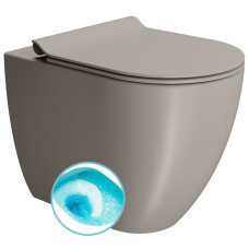 PURA WC misa stojaca, Swirlflush, 36x55cm, spodný/zadný odpad, tortora dual-mat