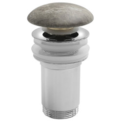 Umyvadlová výpust 5/4“, click-clack, keramická zátka, 10-50mm, breccia mramor