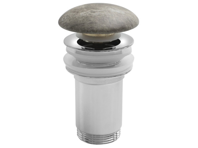 Umyvadlová výpust 5/4“, click-clack, keramická zátka, 10-50mm, breccia mramor