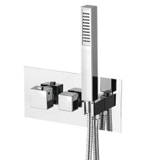 LATUS podomietková sprchová termostatická batéria vr. sprchy, 2 výstupy, chróm