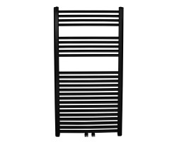 Vykurovacie teleso čierne - rovné, stredové pripojenie