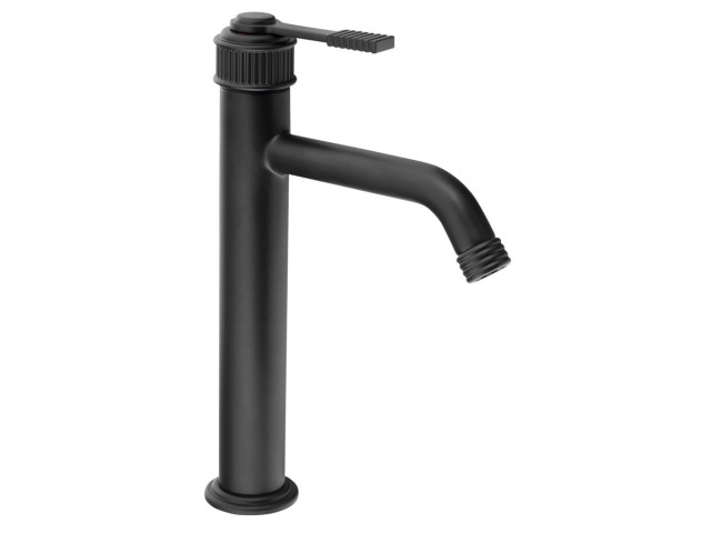 VERSI stojanková umývadlová batéria, výška 240 mm, čierna matná