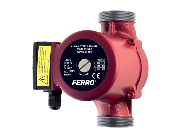 Ferro Cirkulačné čerpadlo pre pitnú vodu, 25-80 180 mm (2 ")