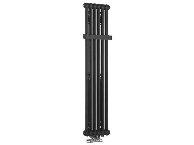 Vykurovacie teleso FEDE 1500x306 mm, 6 segmentov, čierne matné