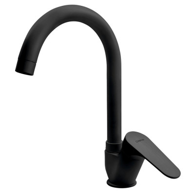 CORNELI stojánková dřezová baterie, černá mat