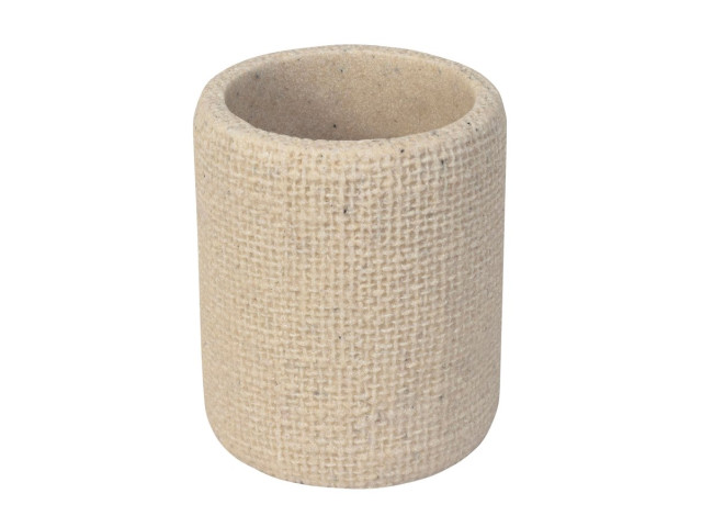 CRAFT stojaca sklenená pohár, béžová