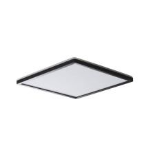 AZPO stropné LED svietidlo, 300x300mm, 17,5W, IP54, čierna matná