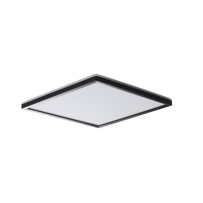 AZPO stropné LED svietidlo, 300x300mm, 17,5W, IP54, čierna matná