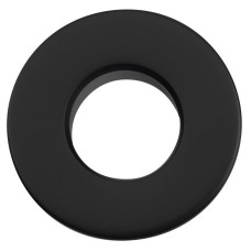 Kovová krytka prepadu umývadla, 30 mm, čierna mat