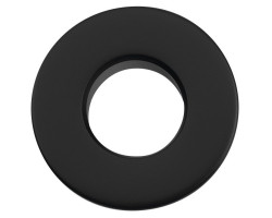 Kovová krytka prepadu umývadla, 30 mm, čierna mat