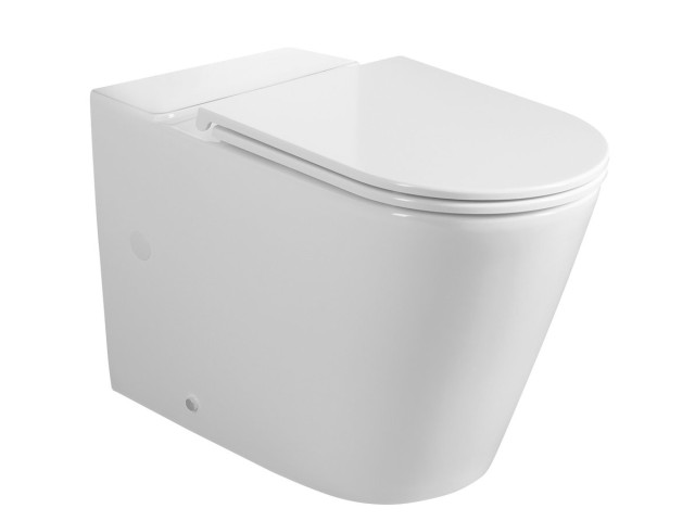 AVIS WC kombi misa, Vortex Rimless, 66x36 cm, spodný/zadný odpad, biela