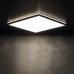 AZPO stropné LED svietidlo, 420x420mm, 22W, IP54, čierna matná