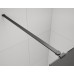 ESCA BLACK MATT jednodielna sprchová zástena do priestoru, sklo Flute, 1500 mm