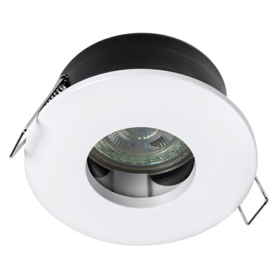 Kúpeľňové zapustené stropné svietidlo, ø 85 mm, GU10 OSRAM, 4,3 W, 230 V, IP65, biele