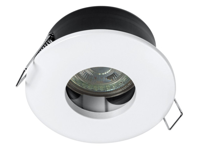 Kúpeľňové zapustené stropné svietidlo, ø 85 mm, GU10 OSRAM, 4,3 W, 230 V, IP65, biele