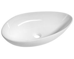 OVALI keramické umývadlo 61x34cm, biela OVALI keramické umývadlo 61x34cm, biela