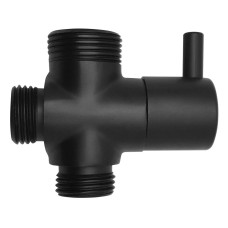 Prepínač sprchovej stĺpiky M1/2„-M1/2“xM3/4", matná čierna Prepínač sprchovej stĺpiky M1/2„-M1/2“xM3/4", matná čierna
