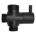 Prepínač sprchovej stĺpiky M1/2„-M1/2“xM3/4", matná čierna