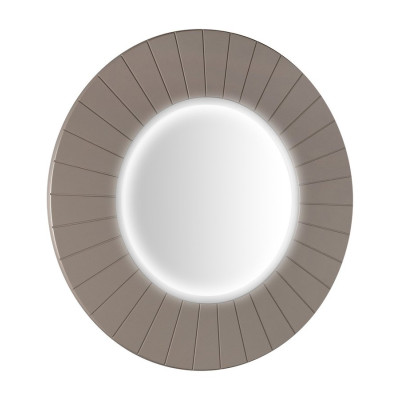 LUMIRO STRIP okrúhle zrkadlo s LED osvetlením v ráme ø 75 cm, agila