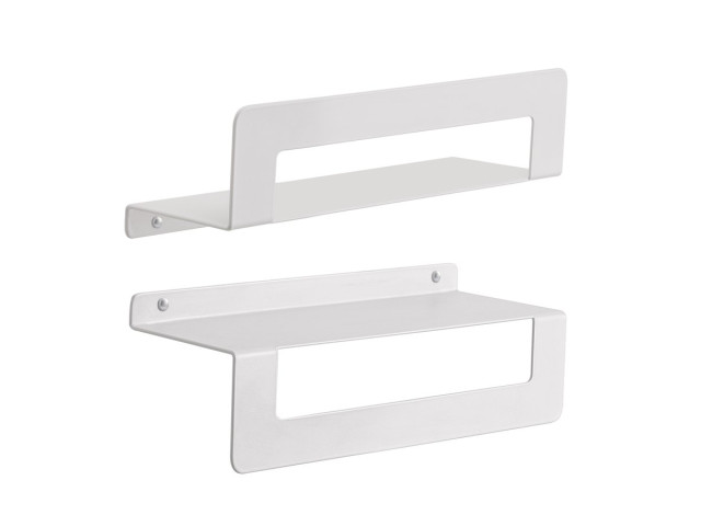 CLEO polička s držiakom na uteráky 300 mm, biela matná