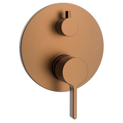 ICONIC podomietková sprchová batéria, 2 výstupy, matná meď