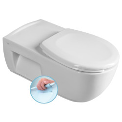 HANDICAP závěsná WC mísa prodloužená, Rimless, 37x70 cm, bílá HANDICAP závěsná WC mísa prodloužená, Rimless, 37x70 cm, bílá