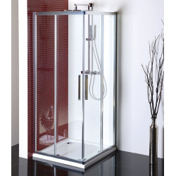 Štvorcová sprchová zástena LUCIS LINE 900x900 mm, číre sklo