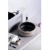 PRIORI keramické umývadlo, priemer 41cm, 15cm, čierna / kameň