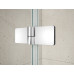 Štvorcový sprchový kút TRINITY CHROME 800x800 mm, číre sklo, ľavý