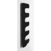 EVOLLA vykurovacie teleso 490x1390 mm, čierna mat