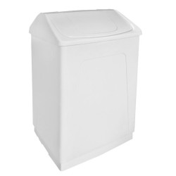 Odpadkový kôš, 55 l, biely plast ABS