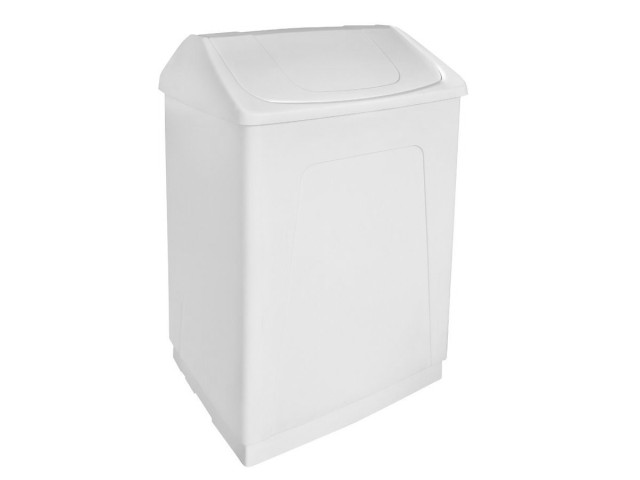 Odpadkový kôš, 55 l, biely plast ABS