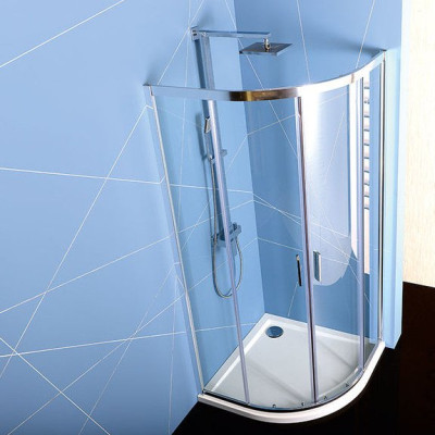 EASY LINE štvrťkruhová sprchová zástena 800x800mm, číre sklo