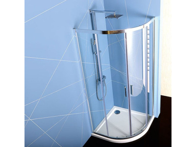 EASY LINE štvrťkruhová sprchová zástena 800x800mm, číre sklo