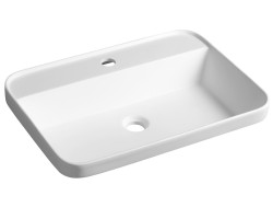 BRAHEA umývadlo, Rockstone, 55x39 cm, biele matné