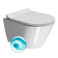 KUBE X závesná WC misa, Swirlflush, 50x36 cm, biela ExtraGlaze