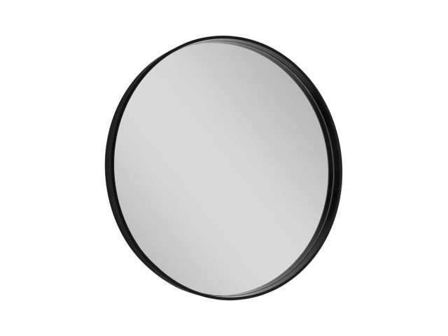NOTION okrúhle zrkadlo v ráme ø 60cm, čierna mat
