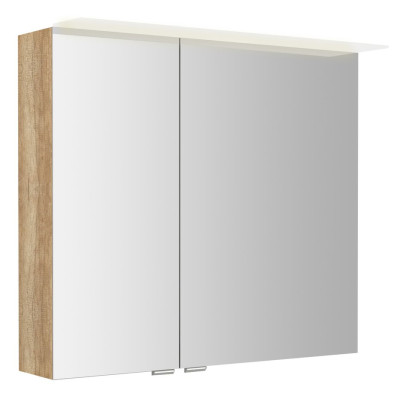 LINEX galerka s LED osvetlením, 80x70x15cm, dub alabama