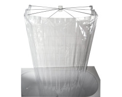 OMBRELLA skladacie sprchová kabína, 100x70cm, priehľadná