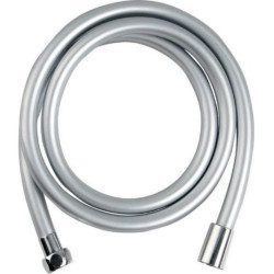 SOFTFLEX hladká sprchová plastová hadica, 150cm, strieborná / chróm