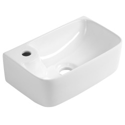 Keramická umývadlová misa BELLE 36x22cm, biela